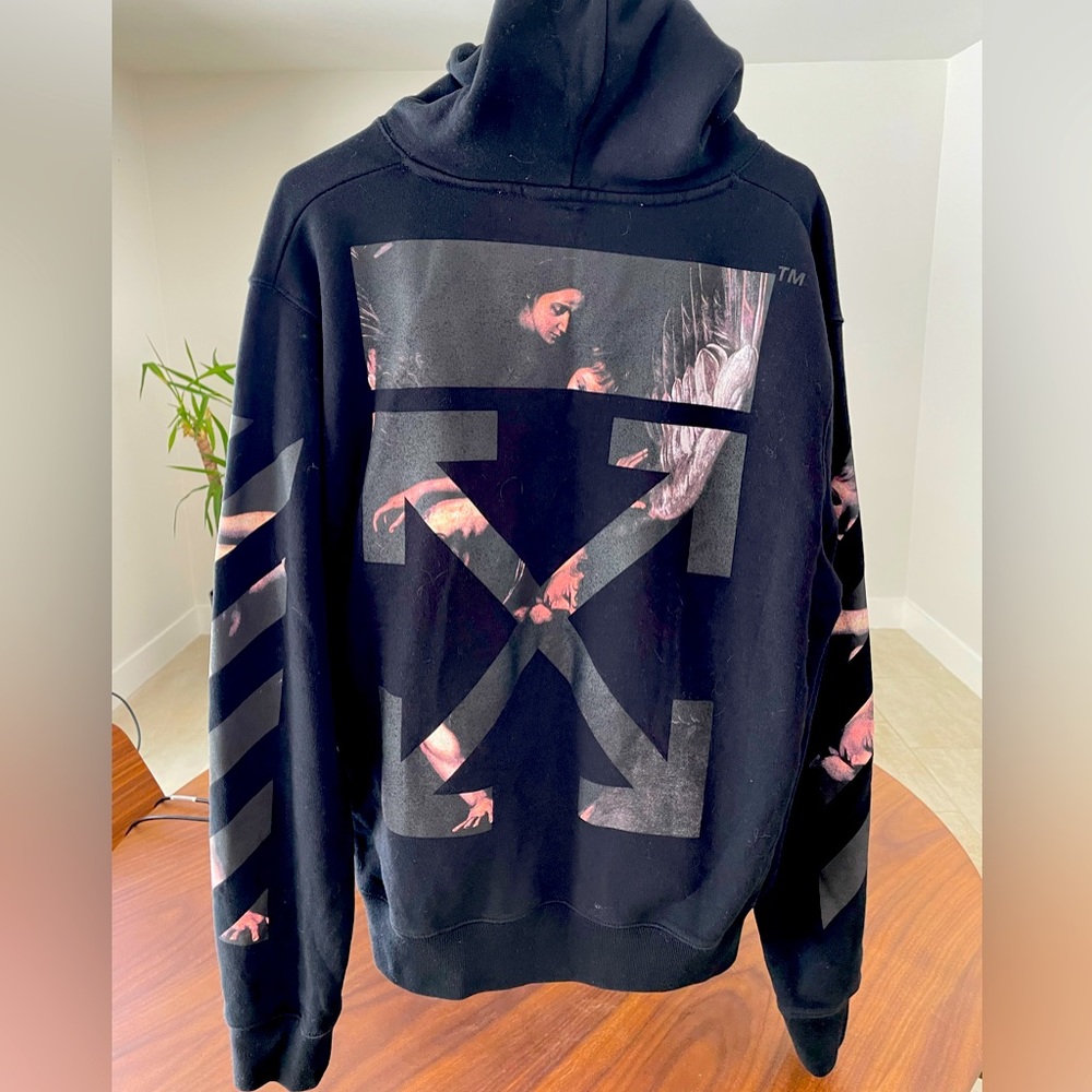Off-White Caravaggio Arrows Hoodie 
Black/White